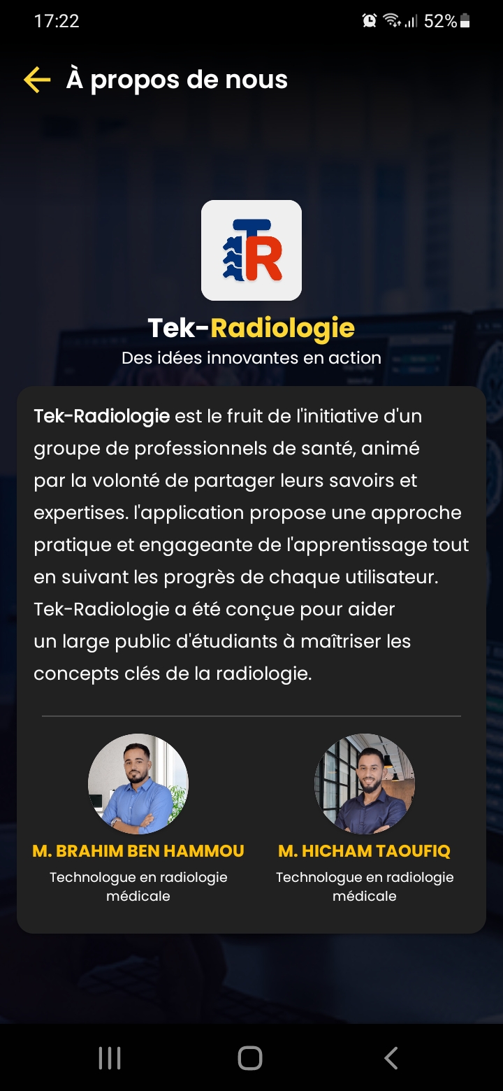Vision professionnelle - Tek-Radiologie
