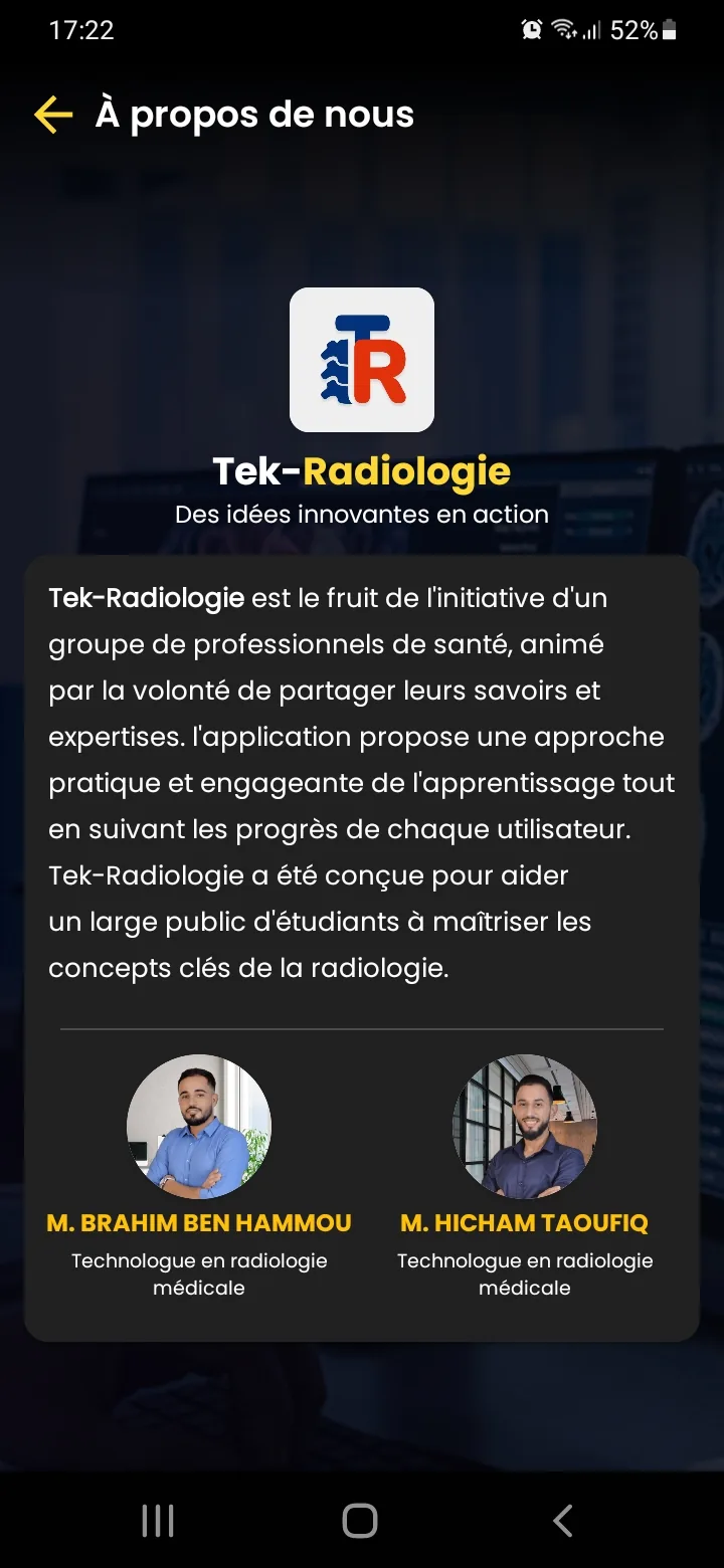 Vision professionnelle - Tek-Radiologie
