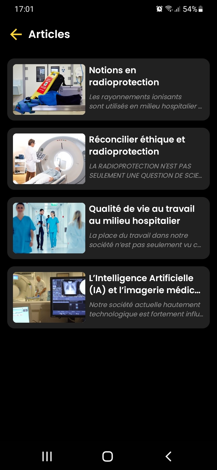 Articles éducatifs Tek-Radiologie