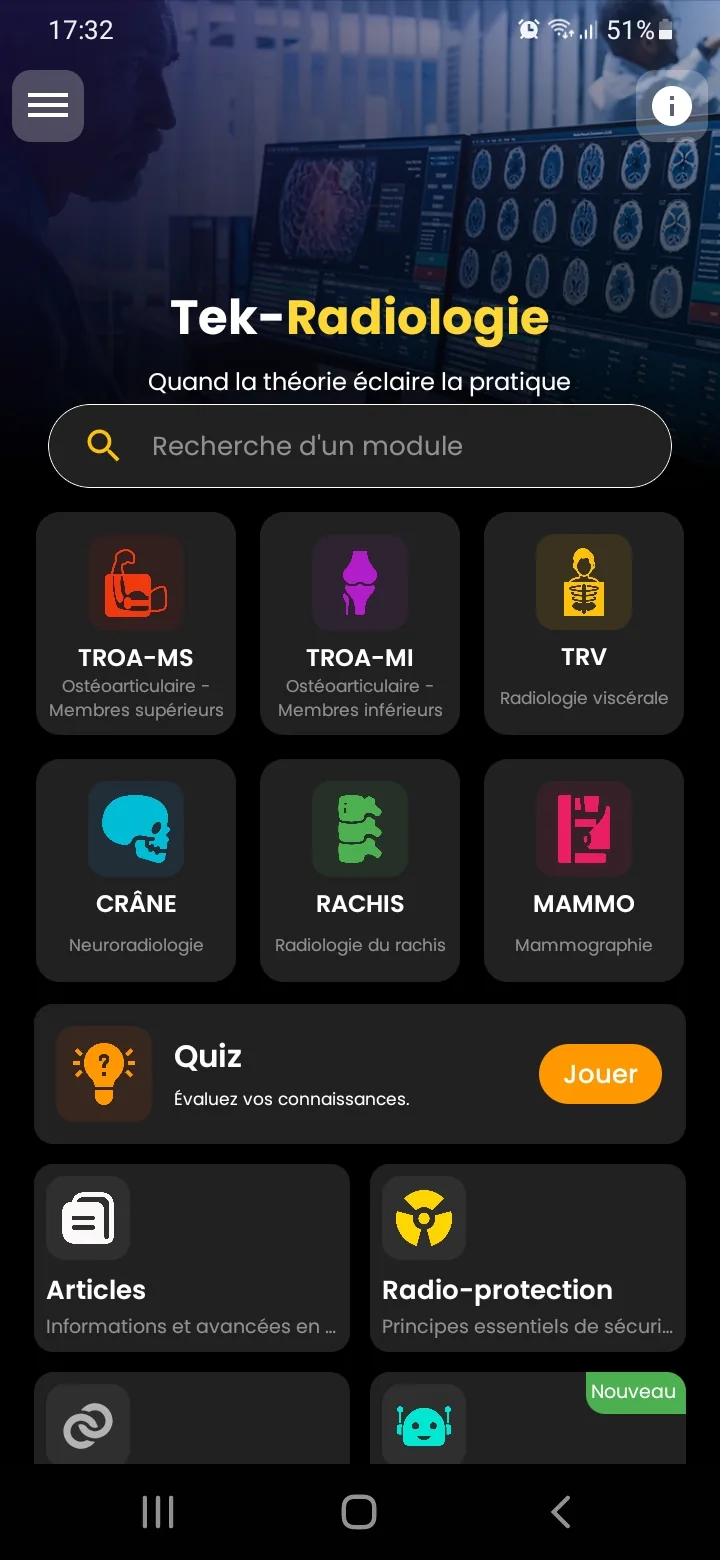 Modules de radiologie - Tek-Radiologie
