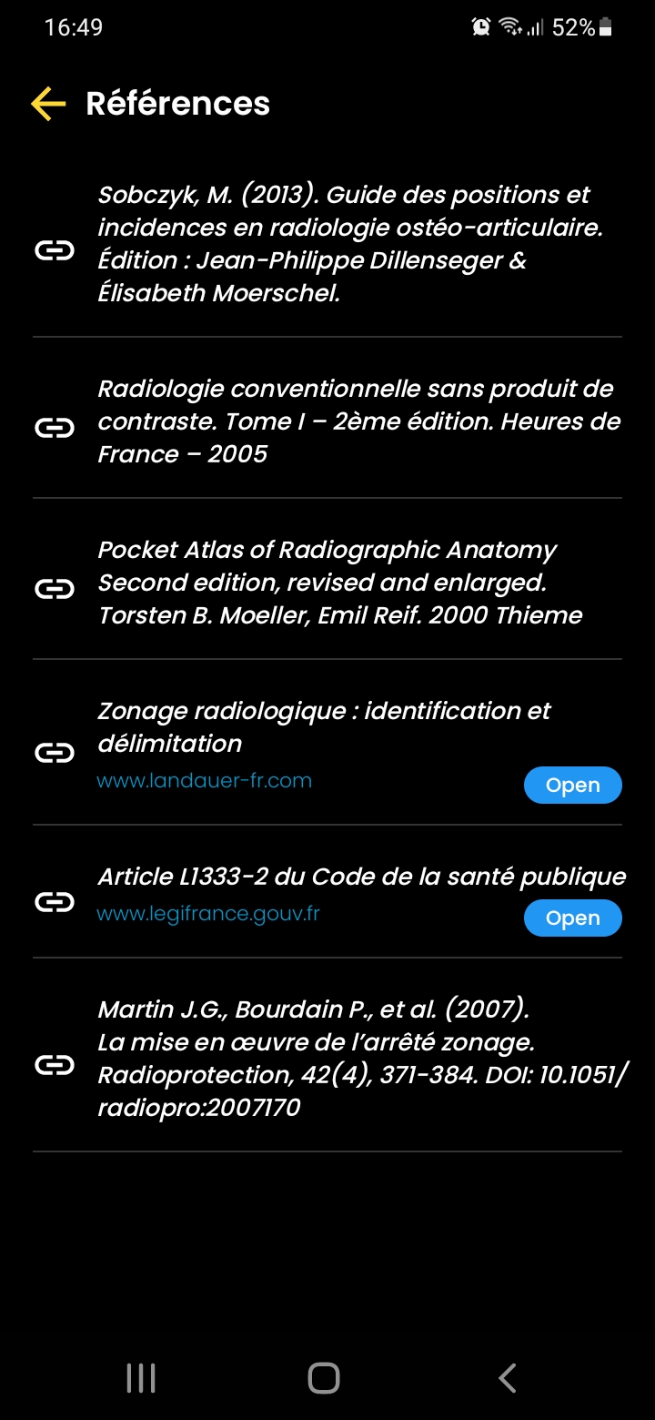 Références utiles - Tek-Radiologie